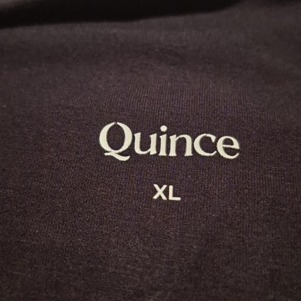 Quince women's XL black bamboo jersey maternity & postpartum lounge pants VGUC - Picture 6 of 8